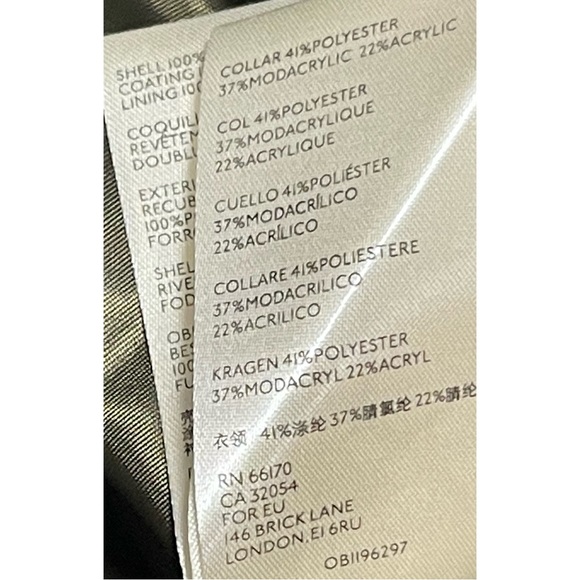 Anthropologie Kellie Faux Leather Fur Trim - NWT - SZ 6 - Picture 12 of 14